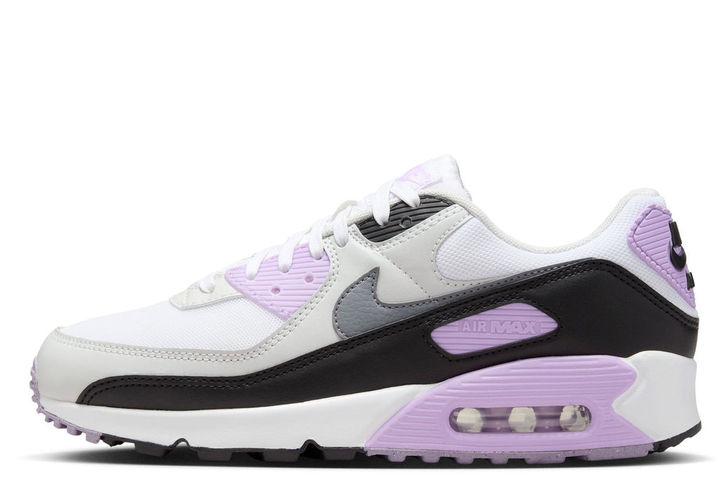 Women's Nike Air Max 90 White/Cool Grey-Lilac (DH8010 103)