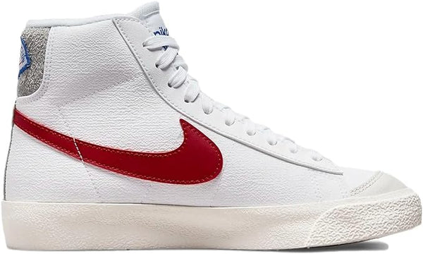 Big Kid's Nike Blazer Mid '77 White/Gym Red-LT Smoke Grey (DH9700 100)