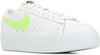 Women's Nike Blazer Low Platform White/ LT Lemon Twist-White (DJ0292 102)