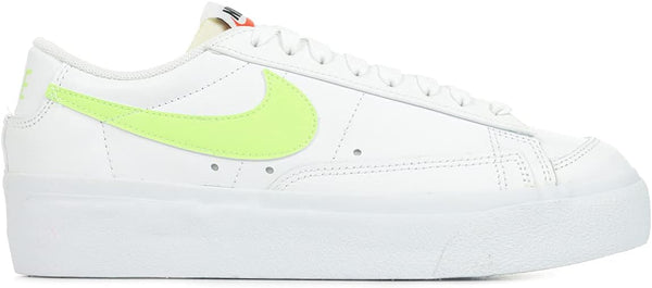 Women's Nike Blazer Low Platform White/ LT Lemon Twist-White (DJ0292 102)
