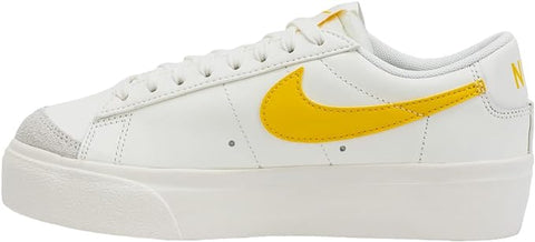 Women's Nike Blazer Low Platform Sail/Vivid Sulfur-Pale Ivory (DJ0292 111)