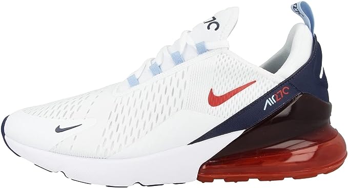 Men's Nike Air Max 270 White/Chile Red-Midnight Navy (DJ5172 100)