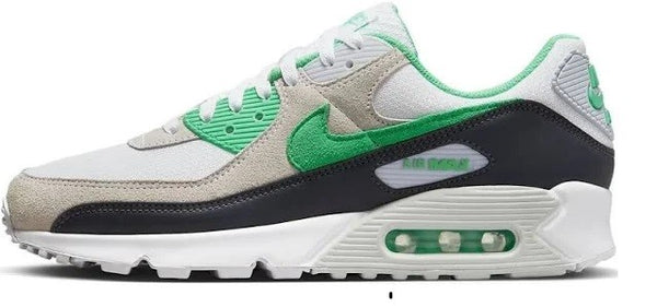 Men's Nike Air Max 90 White/Spring Green-Anthracite (DM0029 104)