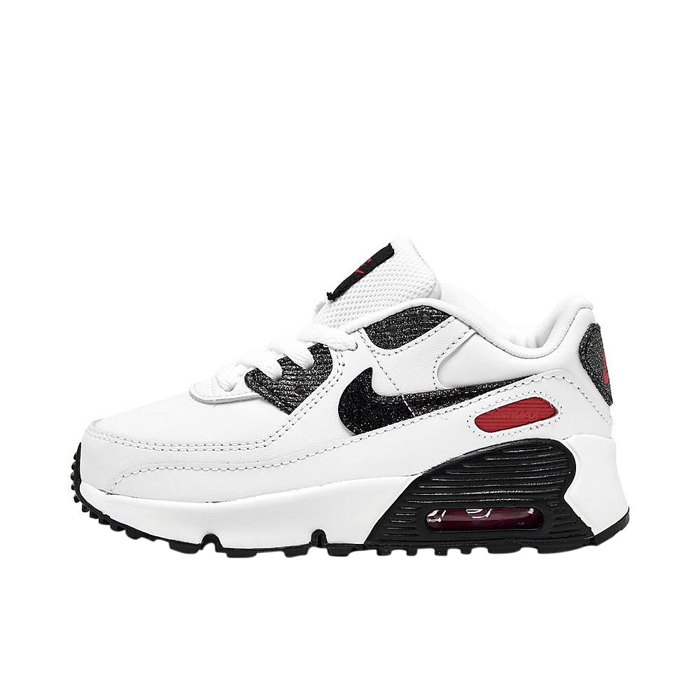 Toddler's Nike Air Max 90 LTR SE 2 White/Black-Very Berry (DM0162 100)