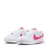 Big Kid's Nike Cortez White/Laser Fuchsia (DM0950 104)