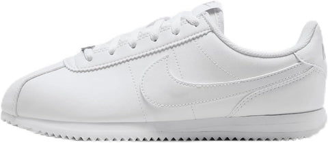 Big Kid's Nike Cortez White/White-Wolf Grey (DM0950 107)