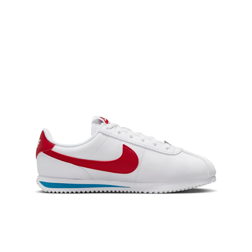 Big Kid's Nike Cortez White/Varsity Red-Varsity Blue (DM0950 115)