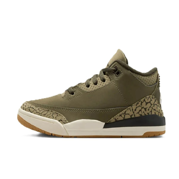 Little Kid's Jordan 3 Retro Medium Olive/Sequoia (DM0966 202)