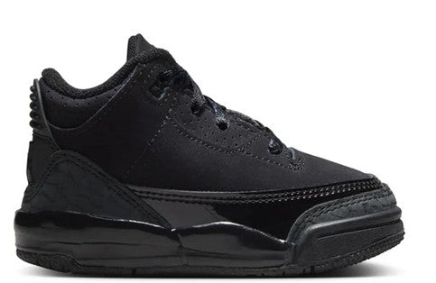 Toddler's Jordan 3 Retro Black/Dark Charcoal-White (DM0968 001)