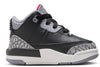 Toddler's Jordan 3 Retro Black/Fire Red-Cement Grey (DM0968 010)