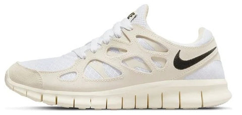 Women's Nike Free Run 2 White/Black-Light Bone-Phantom (DM8915 101)