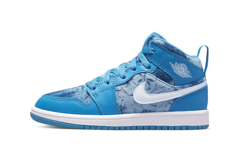 Little Kid's Jordan 1 Mid Dutch Blue/White (DM8952 400)