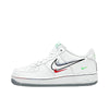 Big Kid's Nike Air Force 1 Low White/Lt Green Spark-Aluminum (DM9473 100)