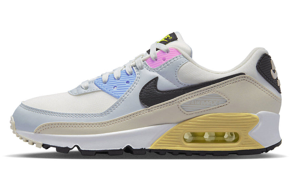 Women's Nike Air Max 90 Summit White/Black-Light Bone (DQ0374 100)