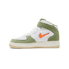 Men's Nike Air Force 1 Mid QS White/Total Orange-Oil Green (DQ3505 100)