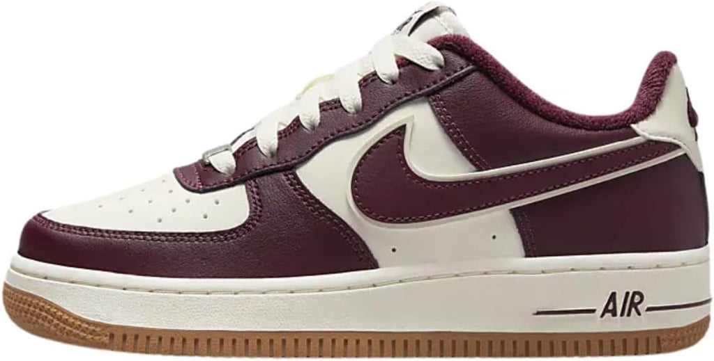 Big Kid's Nike Air Force 1 LV8 Sail/Night Maroon (DQ5972 100)