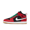 Little Kid's Jordan 1 Mid SE Black/Fire Red-White-Malachite (DQ8419 006)