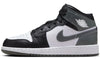 Big Kid's Jordan 1 MID Black/Iron Grey-White (DQ8423 001)