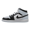 Big Kid's Jordan 1 Mid Black/Black-Aura-Squadron Blue (DQ8423 002)
