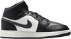 Big Kid's Jordan 1 Mid Black/Off Noir-Summit White (DQ8423 010)