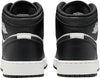 Big Kid's Jordan 1 Mid Black/Off Noir-Summit White (DQ8423 010)