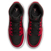 Big Kid's Jordan 1 Mid Black/White-Gym Red (DQ8423 061)