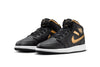 Big Kid's Jordan 1 Mid Black/Metallic Gold-White (DQ8423 071)