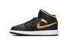 Big Kid's Jordan 1 Mid Black/Metallic Gold-White (DQ8423 071)