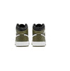 Big Kid's Jordan 1 Mid Black/White-Medium Olive (DQ8423 092)