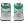 Big Kid's Jordan 1 Mid Summit White/Pine Green (DQ8423 142)