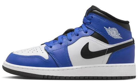 Big Kid's Jordan 1 Mid Game Royal/Black-White (DQ8423 402)