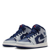 Big Kid's Jordan 1 Mid Blue Void/Pure Platinum (DQ8423 403)