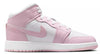 Big Kid's Jordan 1 Mid Pink Foam/White-Fire Red (DQ8423 608)