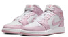 Big Kid's Jordan 1 Mid Pink Foam/White-Fire Red (DQ8423 608)