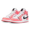 Little Kid's Jordan 1 Mid Pink Gaze/Black-White (DQ8424 602)