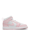 Little Kid's Jordan 1 Mid Pink Foam/White-Fire Red (DQ8424 608)