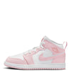 Little Kid's Jordan 1 Mid Pink Foam/White-Fire Red (DQ8424 608)