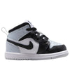 Toddler's Jordan 1 Mid Black/Black-Aura-Squadron Blue (DQ8425 002)