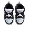 Toddler's Jordan 1 Mid Black/Black-Aura-Squadron Blue (DQ8425 002)