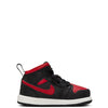 Toddler's Jordan 1 Mid Black/Varsity Red-Summit White (DQ8425 067)