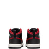 Toddler's Jordan 1 Mid Black/Varsity Red-Summit White (DQ8425 067)