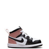 Toddler's Jordan 1 Mid White/Black-Rust Pink (DQ8425 100)