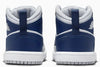 Little Kid's Jordan 1 Mid White/Midnight Navy-Wolf Grey (DQ8424 104)