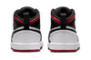 Toddler's Jordan 1 Mid White/Gym Red-Black (DQ8425 106)