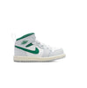 Toddler's Jordan 1 Mid Summit White/Pine Green (DQ8425 142)