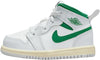 Toddler's Jordan 1 Mid Summit White/Pine Green (DQ8425 142)