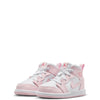 Toddler's Jordan 1 Mid Pink Foam/White-Fire Red (DQ8425 608)