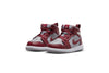 Toddler's Jordan 1 Mid Cherrywood Red/White (DQ8425 615)