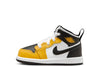 Toddler's Jordan 1 Mid Yellow Ochre/Black-White (DQ8425 701)