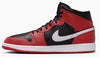 Men's Jordan 1 Mid Black/White-Gym Red (DQ8426 061)